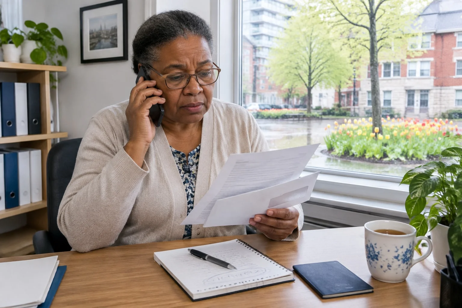 A passport applicant with a returned letter phones for help, the next step when a file has an identity issue