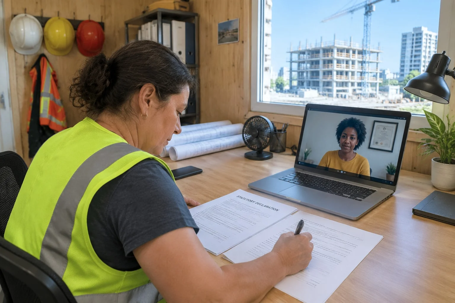 CCDC 9B Statutory Declaration: Commission Online in Ontario (Subcontractor)