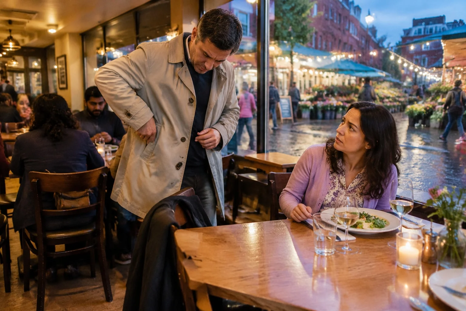 Traveller at a ByWard Market restaurant in Ottawa realises his wallet and passport are missing from his coat